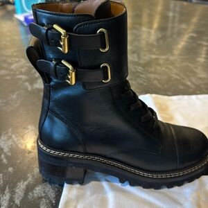 See by Chloe biker / moto boots worn twice size. 6
